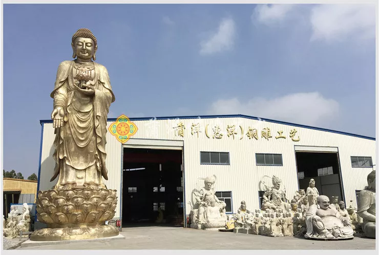 加拿大西天禅院铜雕阿弥陀佛14.8米
