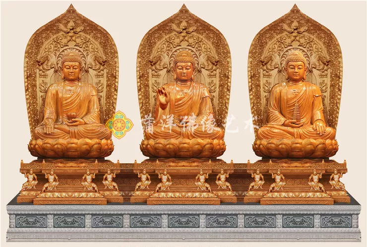 河南焦作市石佛寺三宝佛10.6米